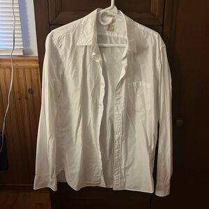 J crew slim fit white button up shirt